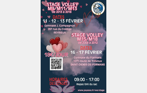 Stage M15/M18 ouvert à tous