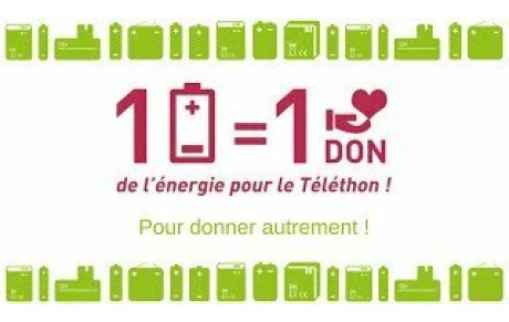 Bientôt la fin de l'opération &quot;1 pile = 1 don, de l'énergie pour le Téléthon&quot;