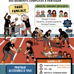 Le multivolley intergénérationnel en famille arrive au VVS, réservez vos mercredis !